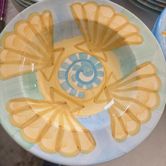BELLA CERAMICA PASTA/CEREAL/SOUP BOWLS. REPLACEMENT SET DINNERWARE 9" WIDE - Picture 1 of 2